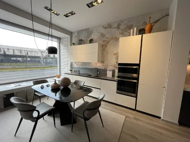 Cucina a prezzo ribassato lineare moderna Delinea Scavolini