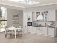Cucina Scavolini design ad angolo bianca in laccato lucido Maria
