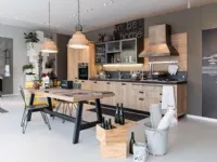 Cucina a PREZZI OUTLET in legno Scavolini -45%