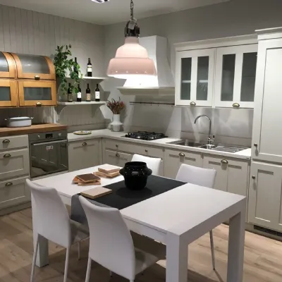 Cucina bianca inglese ad angolo Scavolini Cucina scavolini favilla laccata opaco tortora a soli 8701