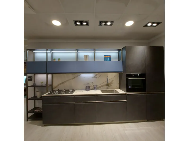 Cucina Scavolini design lineare altri colori in laccata opaco Formalia