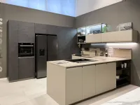 Cucina Formalia moderna grigio Scavolini ad angolo scontata 35%