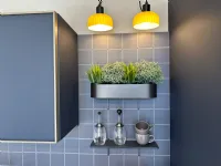 Cucina moderna con isola Jeometrica Scavolini a prezzo ribassato