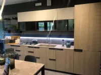 Cucina a PREZZI OUTLET in laminato materico Scavolini -30%