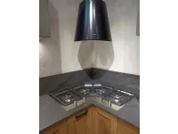 Cucina Scavolini moderna ad angolo rovere chiaro in laminato materico Sax