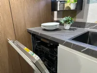 Cucina Motus moderna grigia Scavolini con penisola scontata 53%