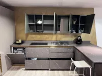 Cucina a PREZZI OUTLET in laminato materico Scavolini -51%