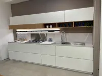 Cucina Scavolini moderna lineare bianca in nobilitato Lumina