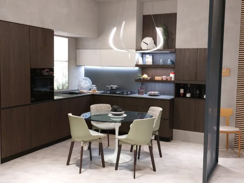 Cucina Snaidero design ad angolo altri colori in nobilitato Joy