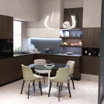 Cucina Snaidero design ad angolo altri colori in nobilitato Joy