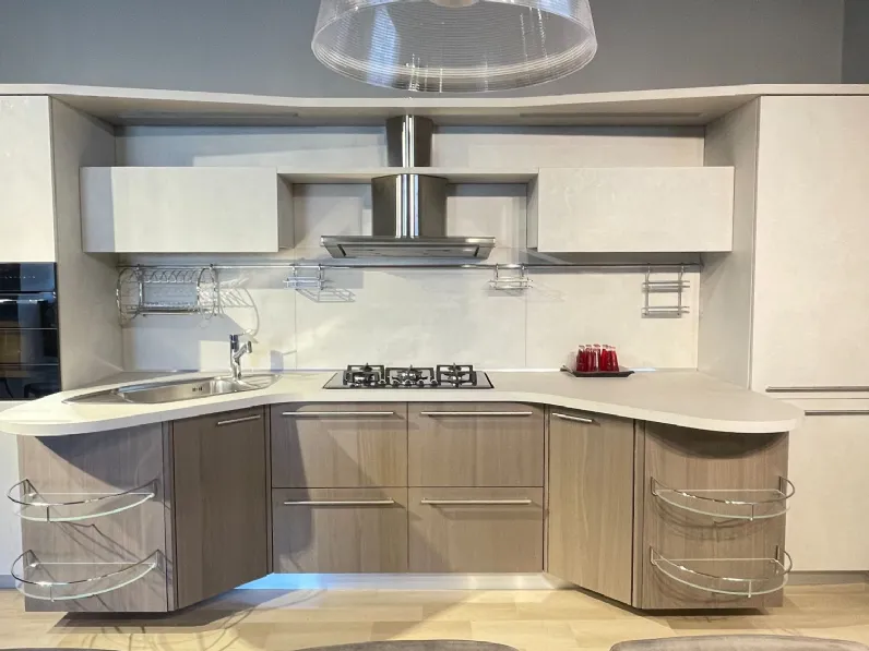 Cucina Skyline moderna grigia Snaidero lineare scontata 53%