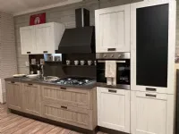 Cucina bianca moderna con penisola Stosa City a soli 8942