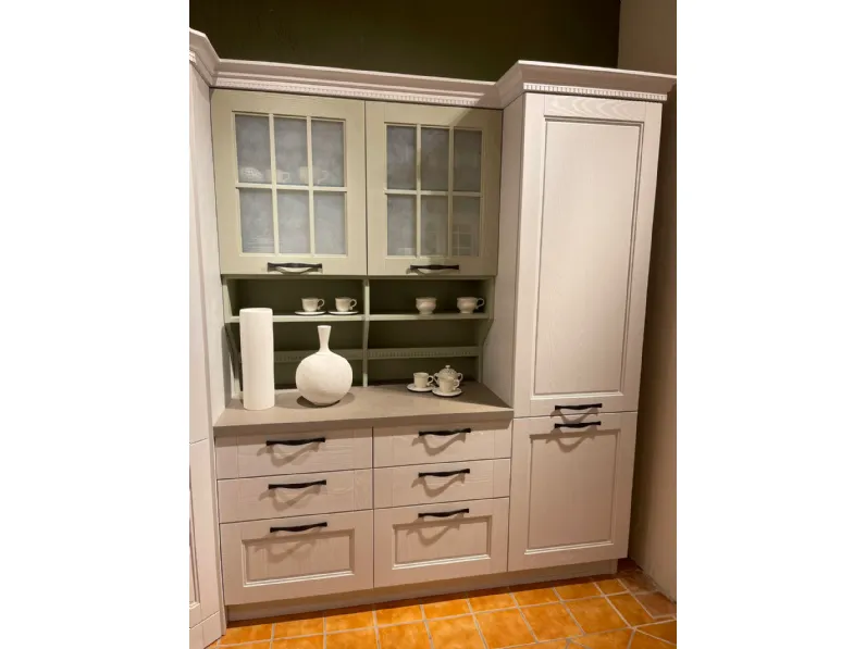 Cucina Cv 633 virginia  classica bianca Stosa ad angolo scontata 43%