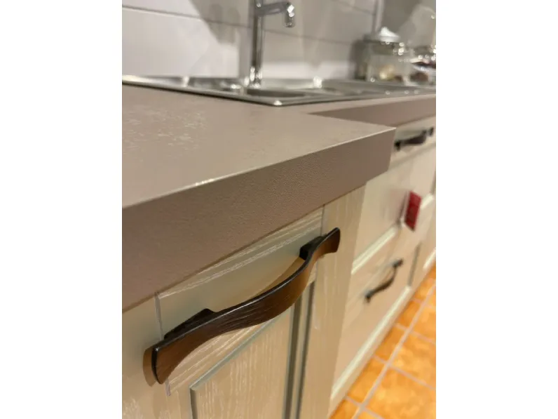 Cucina Cv 633 virginia  classica bianca Stosa ad angolo scontata 43%