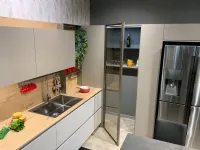 Cucina ad angolo in laminato materico altri colori Infinity con cabina a prezzo scontato