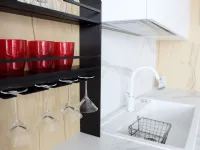 Cucina moderna lineare Infinity Stosa in rovere chiaro e natura a 4700.