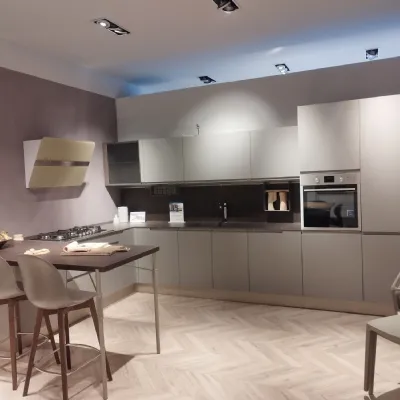 Cucina ad angolo design grigio Stosa Karma a soli 8300