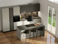 Cucina antracite moderna con isola Stosa Kaya isola a soli 8700 Euro