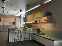 Cucina altri colori design con penisola Stosa Metropolis fenix cemento  a soli 13500 Euro