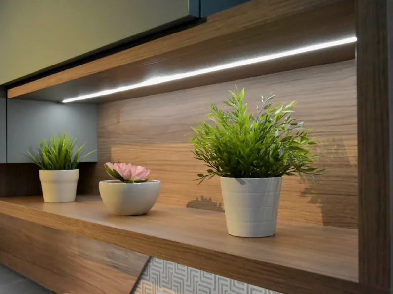 Cucina altri colori design con penisola Stosa Metropolis fenix cemento  a soli 13500 Euro