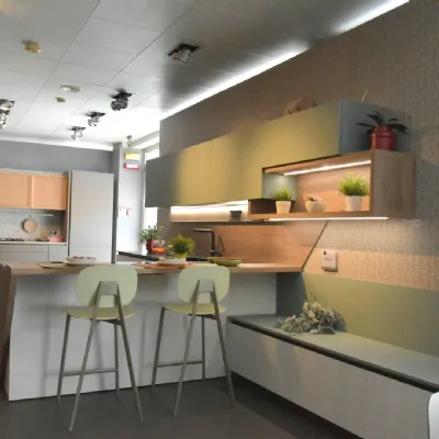 Cucina altri colori design con penisola Stosa Metropolis fenix cemento  a soli 13500 Euro