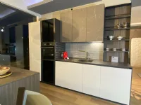 Cucina a PREZZI OUTLET in laminato materico Stosa -68%