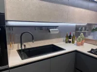 Cucina Stosa moderna con penisola altri colori in nobilitato Infinity young