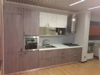 Cucina Stosa moderna lineare grigio in laminato materico Milly