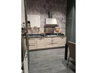 Cucina Stosa moderna lineare in rovere chiaro con finitura laminato opaco 