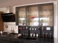 Cucina antracite moderna lineare Tekna/asia Arredo3 a soli 7500