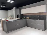 Cucina Tekna  design antracite con penisola Arredo3 scontata 30%