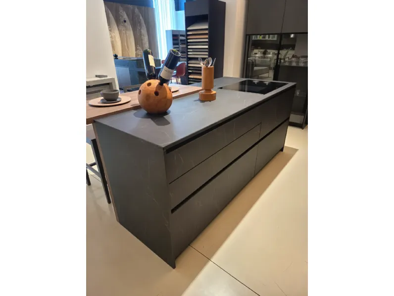 Cucina a PREZZI OUTLET in laminato materico Arredo3 -40%