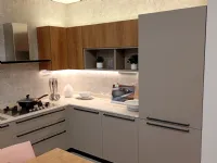 Cucina tortora design ad angolo Ethica Veneta cucine in Offerta Outlet