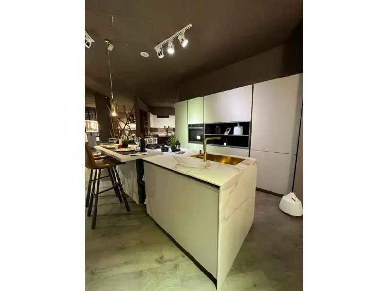 Cucina tortora design ad isola Design Gicinque scontata
