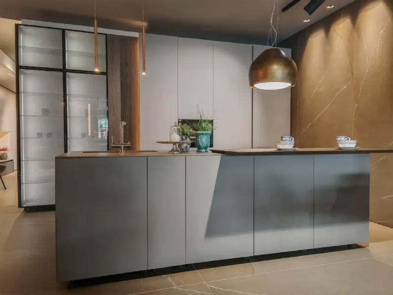 Cucina tortora design con isola Cesar Cucina elle a soli 18542