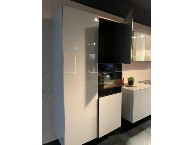 Cucina Now 36e8 design tortora Lago lineare scontata 46%