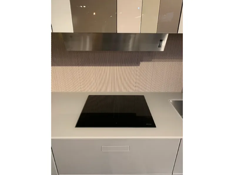 Cucina Now 36e8 design tortora Lago lineare scontata 46%