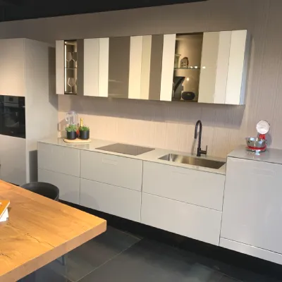 Cucina Now 36e8 design tortora Lago lineare scontata 46%