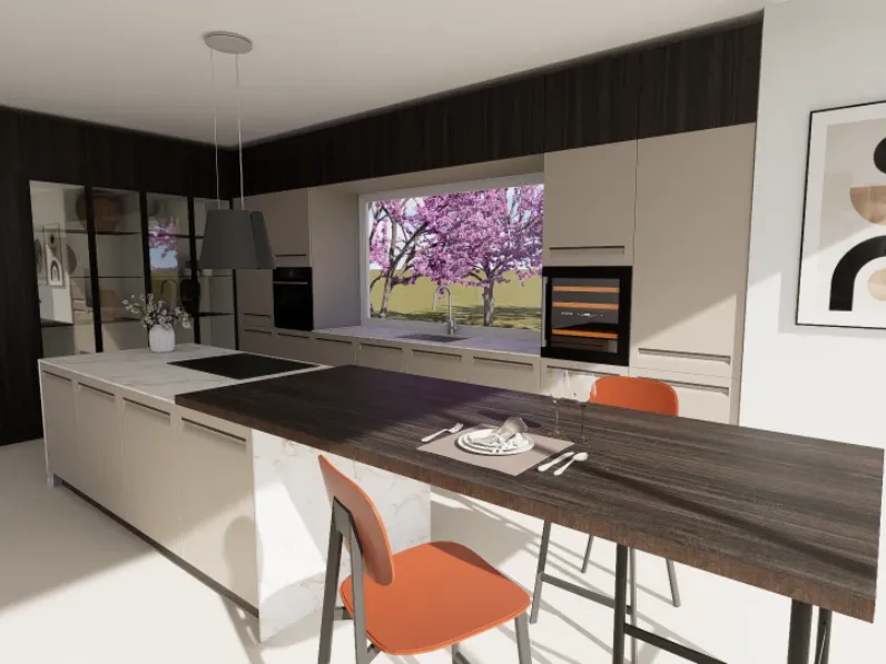 Cucina Cucina tekna composizione 4 di Arredo3 scontata -40%