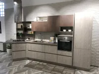 Cucina tortora moderna ad angolo Tablet Creo kitchens in Offerta Outlet