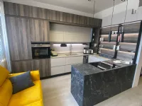 CUCINA con penisola Creo Jey inox SCONTATA 66%