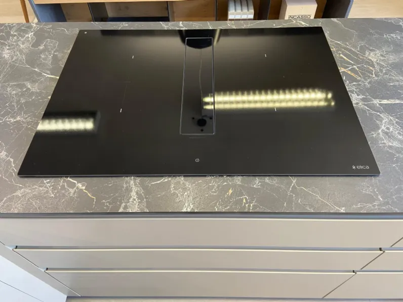 Cucina con penisola Creo Jey inox SCONTATA 66%