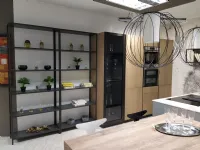 Cucina tortora moderna con penisola Xl Giemme in Offerta Outlet