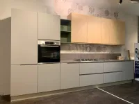 Cucina Stosa moderna lineare tortora in laccato opaco Karma