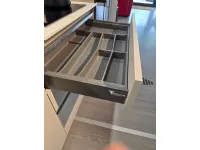 Cucina lineare moderna tortora Mobilturi Nevada a soli 6800 Euro
