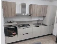 Cucina tortora moderna lineare Round Lube cucine in Offerta Outlet