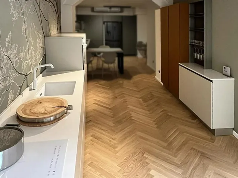 Cucina moderna lineare Infinity Stosa a prezzo scontato