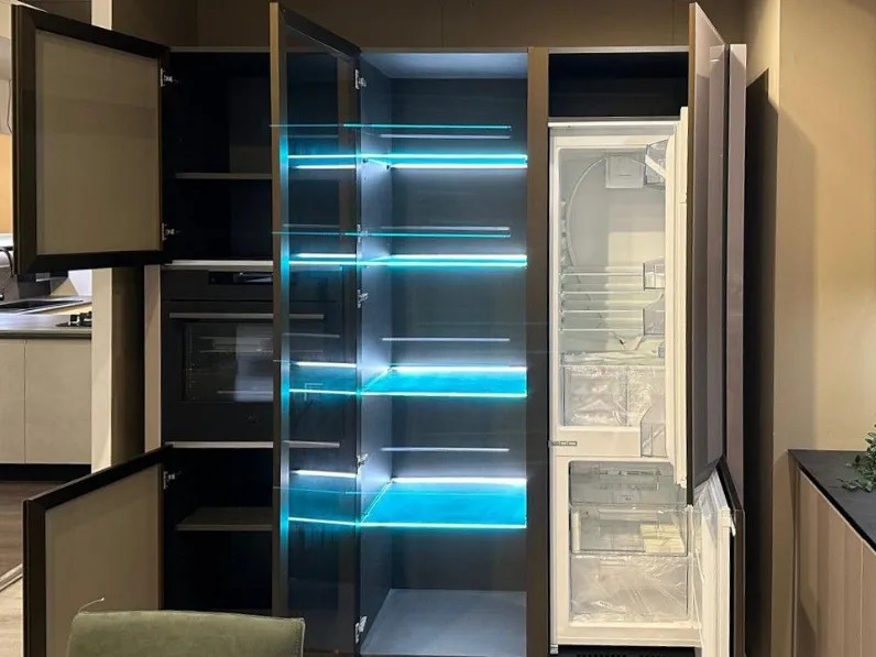 Cucina tortora moderna lineare Mobilturi Stratos a soli 11200