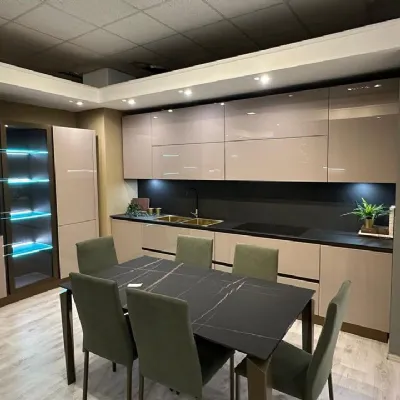 Cucina tortora moderna lineare Mobilturi Stratos a soli 11200