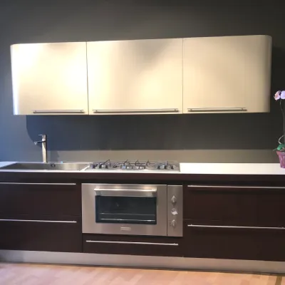 Cucina Twin moderna tortora Del tongo lineare scontata 60%